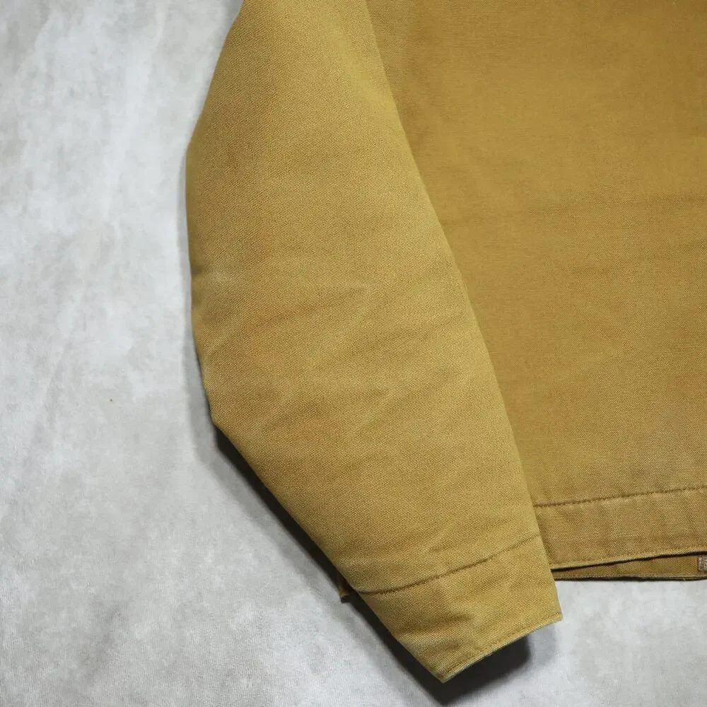 Vintage Carhartt J001 BRN Faded Brown Detroit Jacket Size Small - Picture 10 of 16